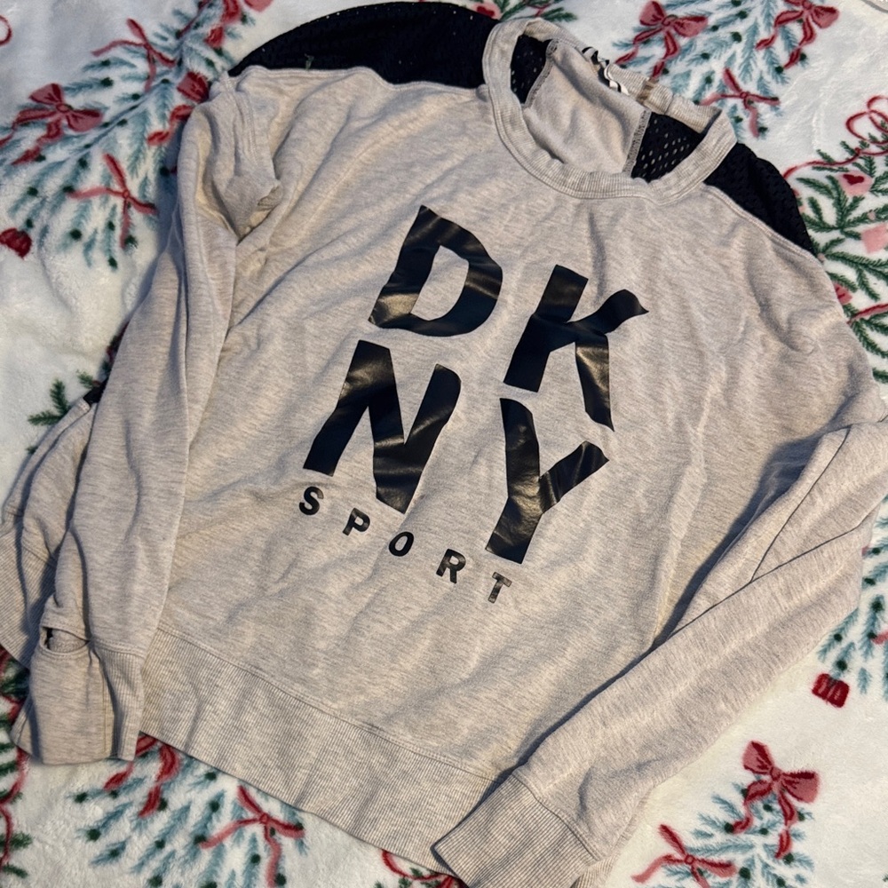 DKNY Sport  Light Gray Crewneck Sweater